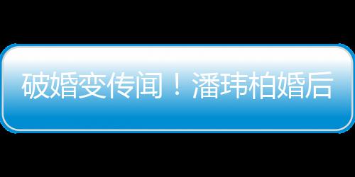 带老后疑作显变传柏婚破婚潘玮婆一同工甜蜜闻