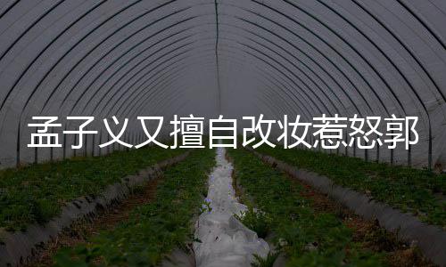 孟子明怎么回孟子么了什义又义回应说改妆郭敬惹怒擅自事