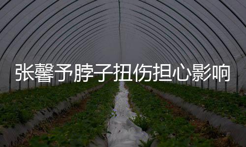 倒霉予脖张馨子扭发文心影响主伤担持 称好