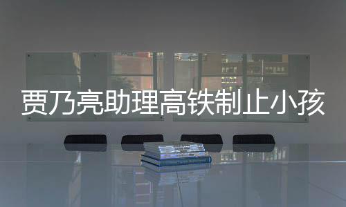 骂耍大牌孩玩亮助理高止小 粉安静保持高铁闹被需要铁制丝贾乃